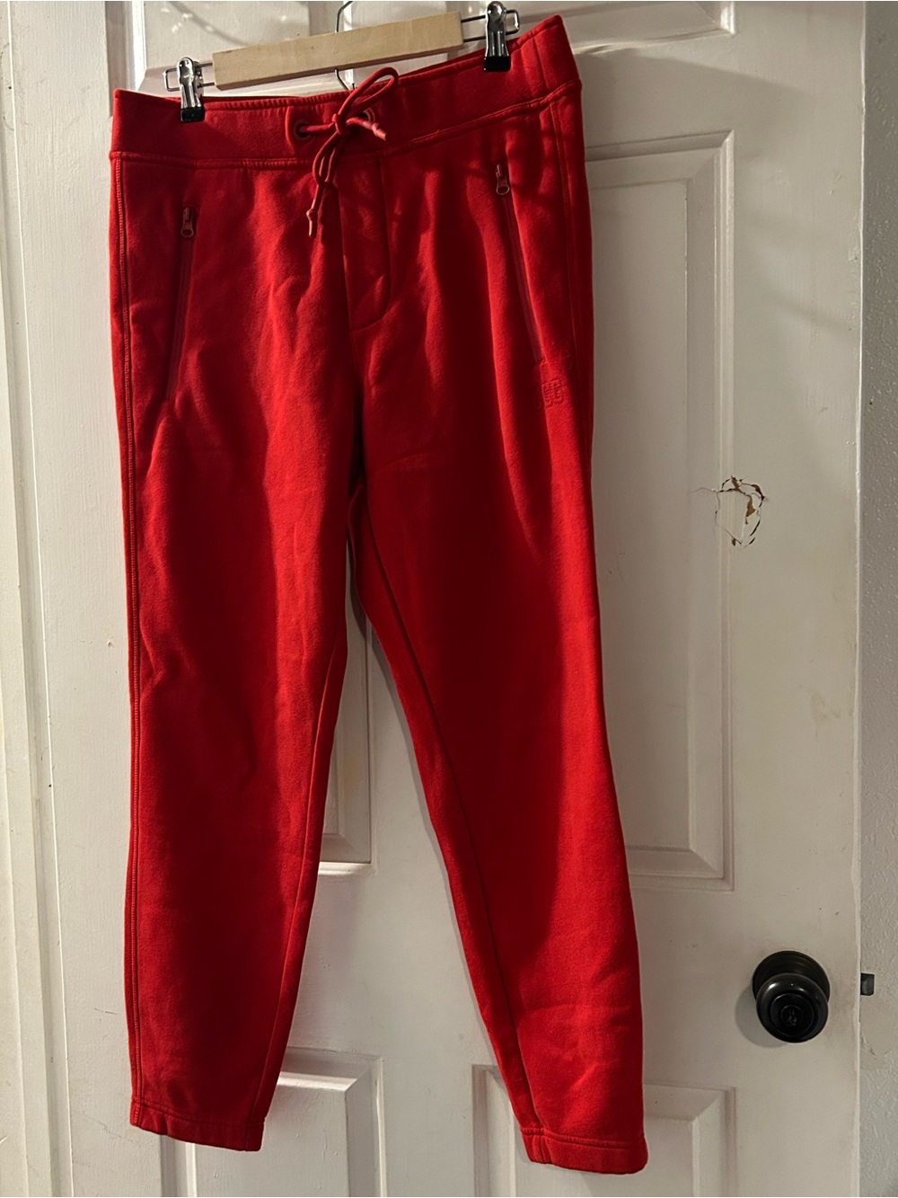 UGG Red Drawstring Jogger Sweatpants